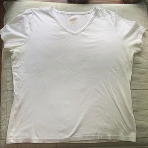 LL bean white tee